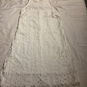 Speechless Ivory Lace Detail Dress - Junior Size S